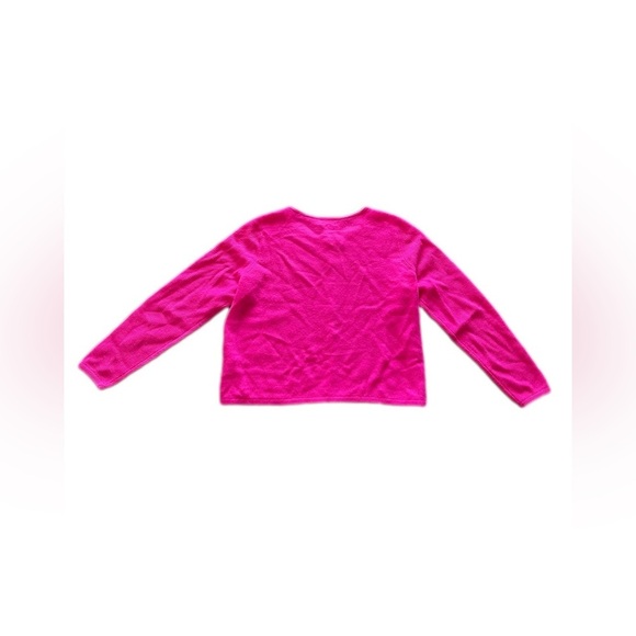 Caslon Wool Cashmere Hot Pink Long Sleeve Button Down Cardigan Women’s XL - Picture 2 of 12